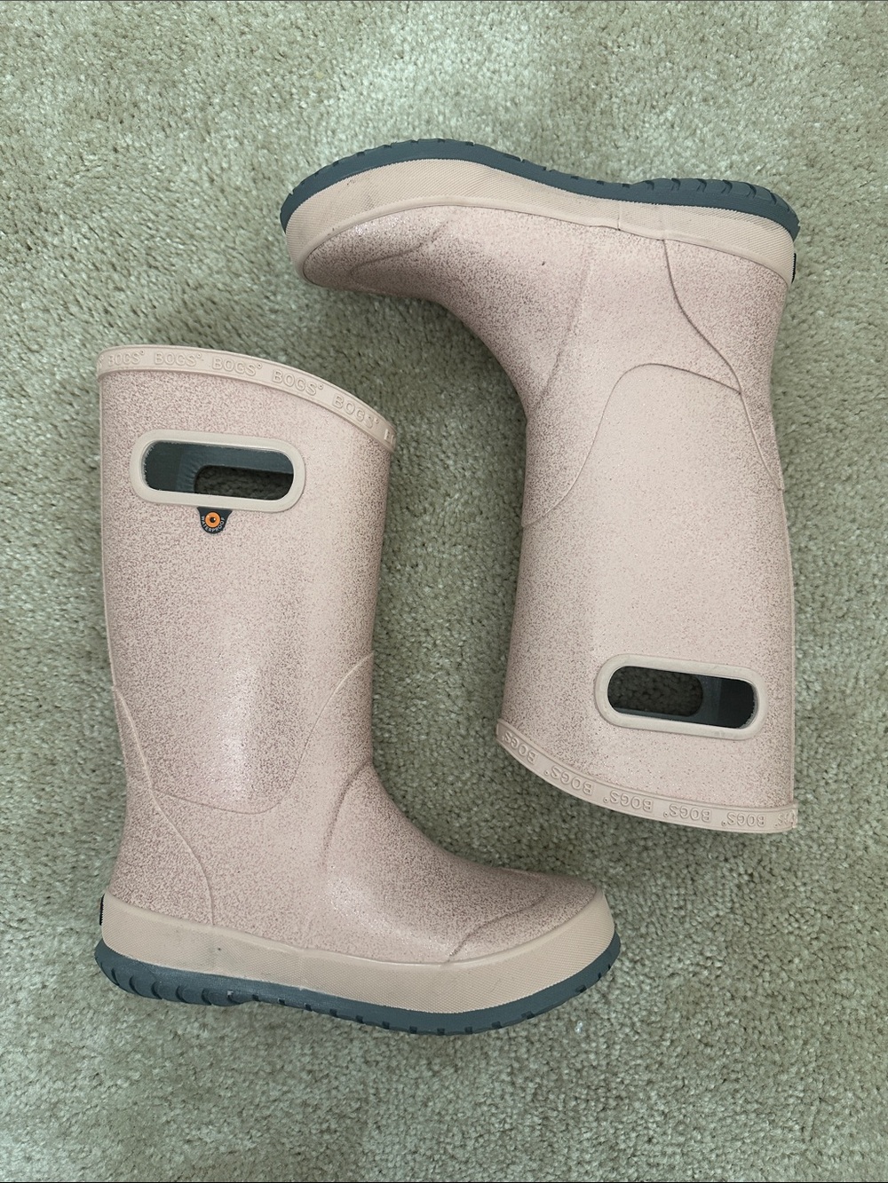 Bogs Rain-boot Girls Size 2 Pink Glitter- NWOT